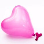Heart Valentines Latex Balloon (Pack of 50) - Hot Pink