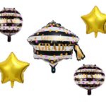 5pcs Set Star Circle Design Graduation Balloon