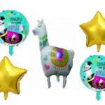 5pcs Set Dipllama Graduation Balloon