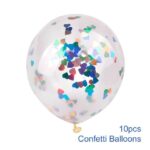 Confetti Latex Balloons (Pack of 50) - Heart Multicolour