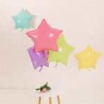 Macaron Star Foil Balloons