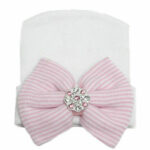 White with Pink Bow Stones
