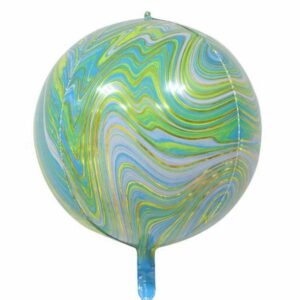 Green Marble Textured Balloons