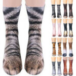 Funny Unisex Adult 3D Animal Print Sock