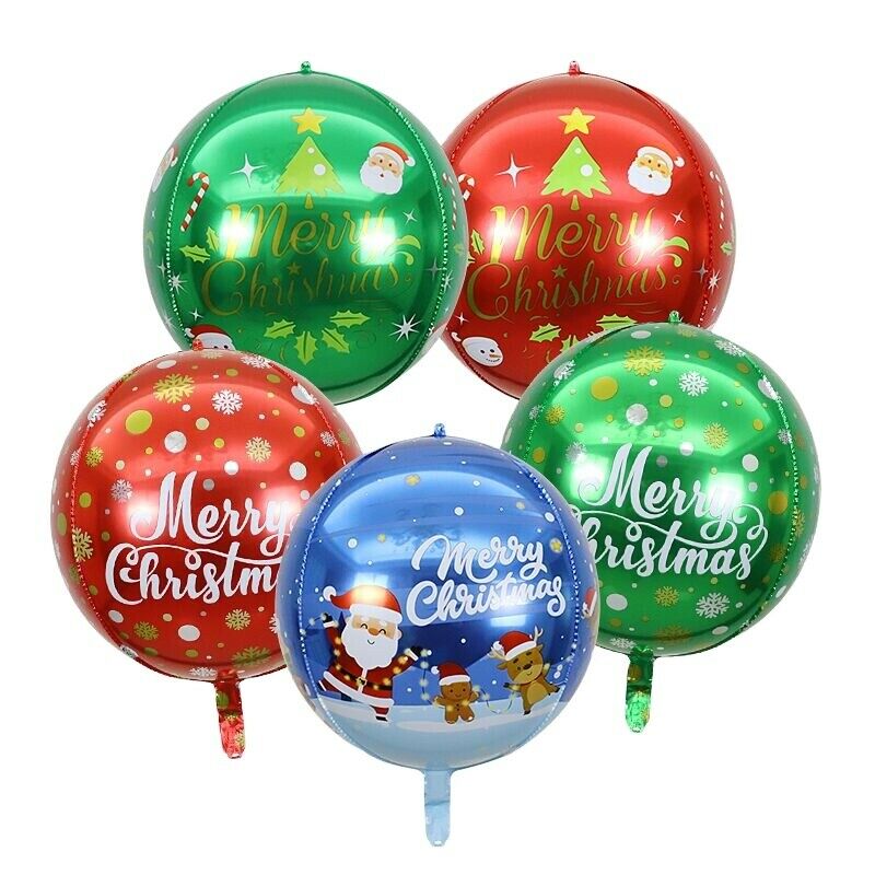 Christmas Round Foil Balloons