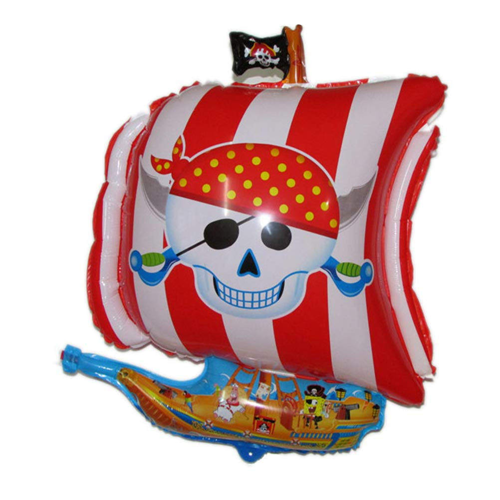 Happy Halloween Ship Captain Skull Foil Balloons