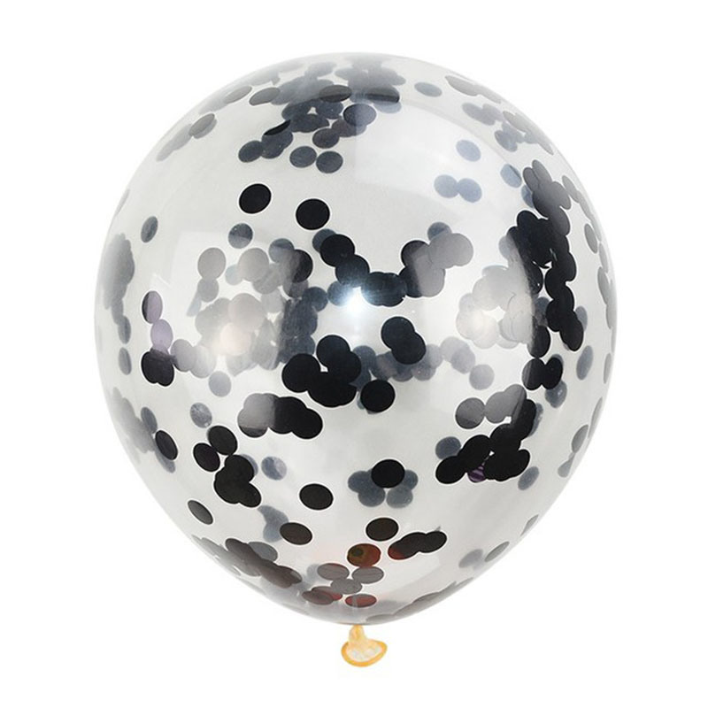 Black Confetti Balloons