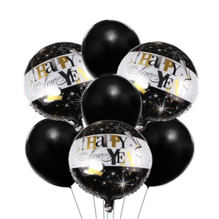 Happy New Year Decoration Balloons Set