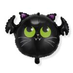 Happy Halloween Bat Head Foil Balloon
