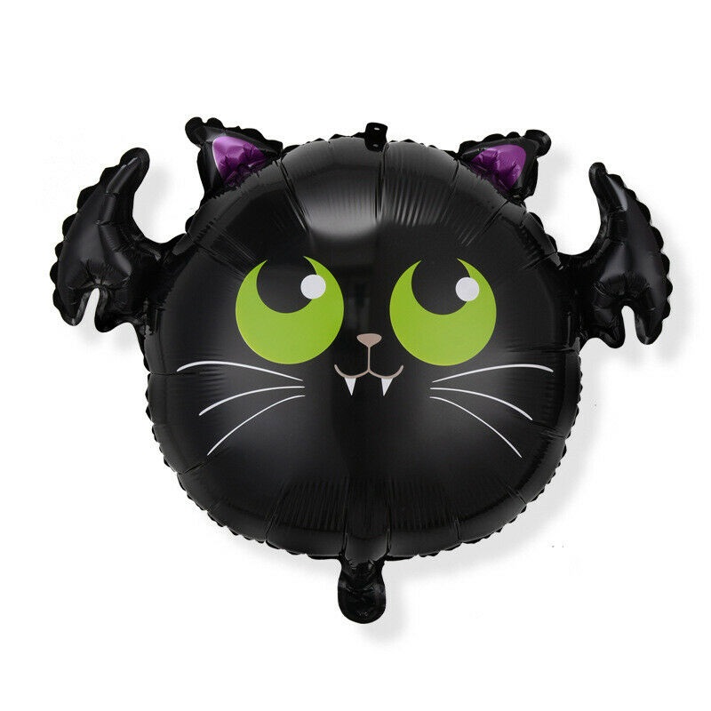 Happy Halloween Bat Head Foil Balloon