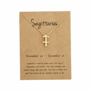 Sagittarius Pendant Necklace Chain Set