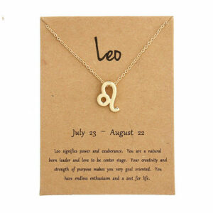 Leo Pendant Necklace Chain Set