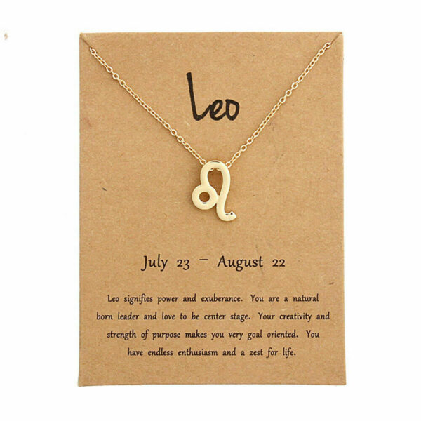 Leo Pendant Necklace Chain Set