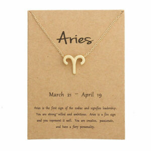Aries Pendant Necklace Chain Set