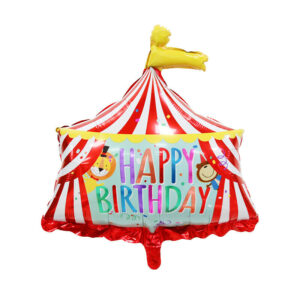 Red Circus Tent Foil Balloons