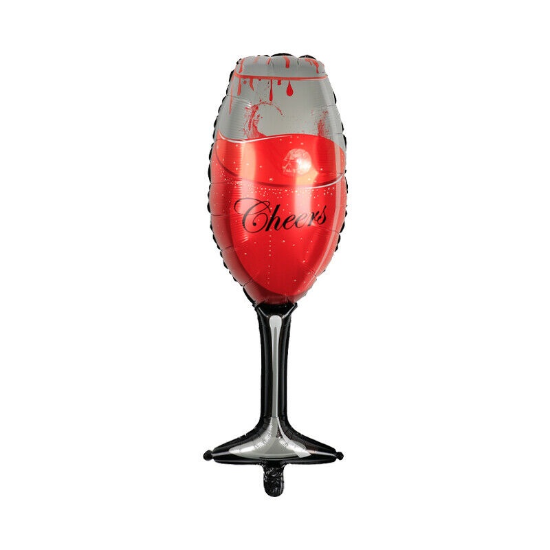 Happy Halloween Glass of Poison Foil Balloon
