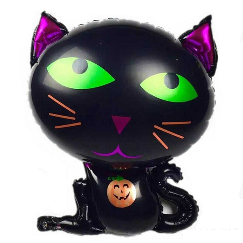 Happy Halloween Cat Foil Balloon