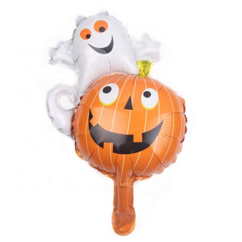 Happy Halloween Mini Ghost Pumpkin Foil Balloon Happy Halloween Mini Ghost Pumpkin Foil Balloon
