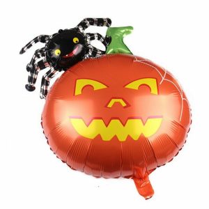 Happy Halloween Mini Pumpkin Spider Foil Balloon