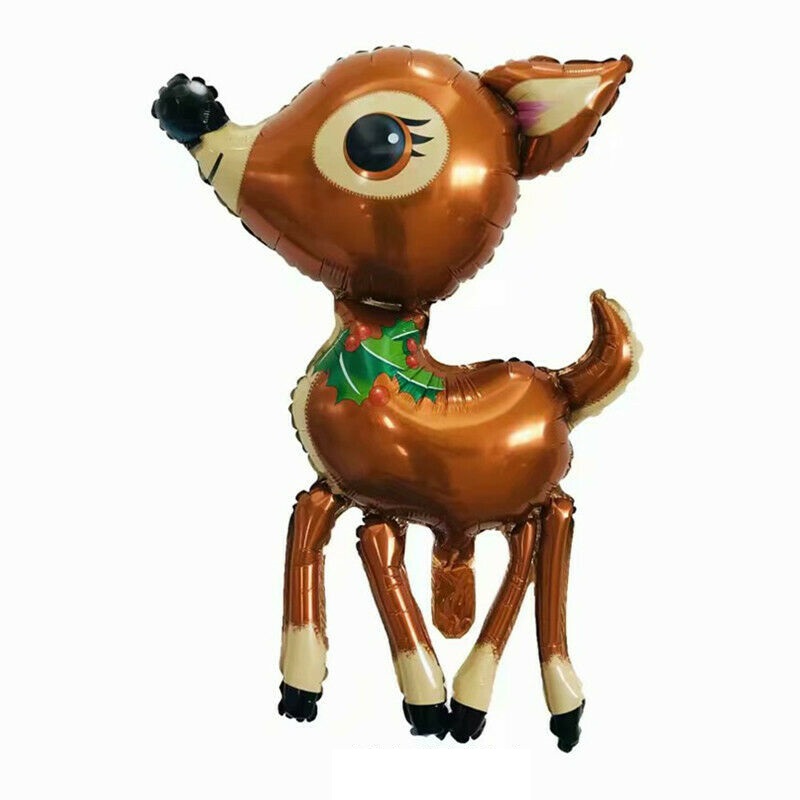 Merry Christmas Santa Reindeer Foil Balloon