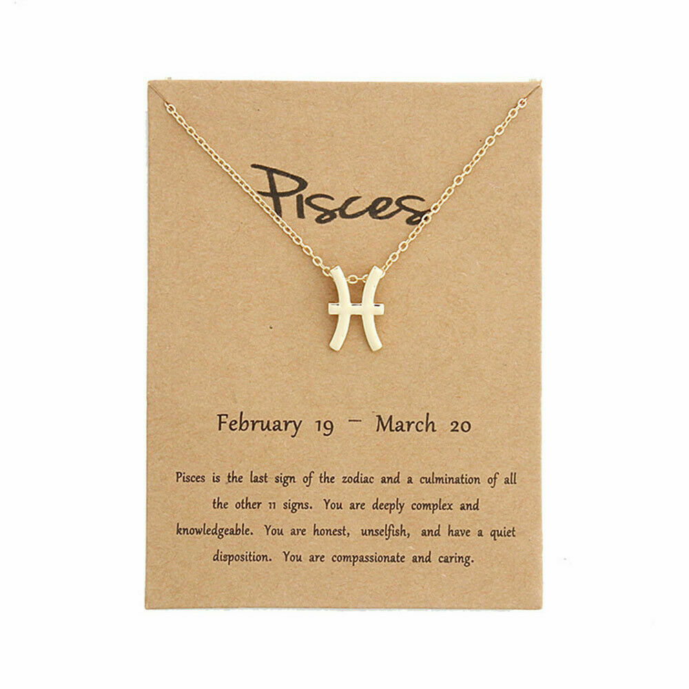 Pisces Pendant Necklace Chain Set