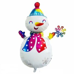 Christmas Snowman Foil Balloon