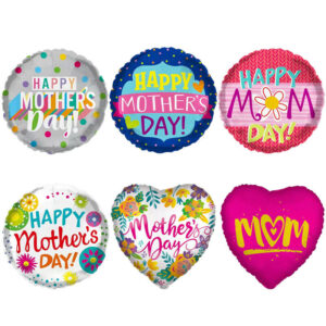 Mothers Day Balloons , Mom's Day Heart Print Balloons