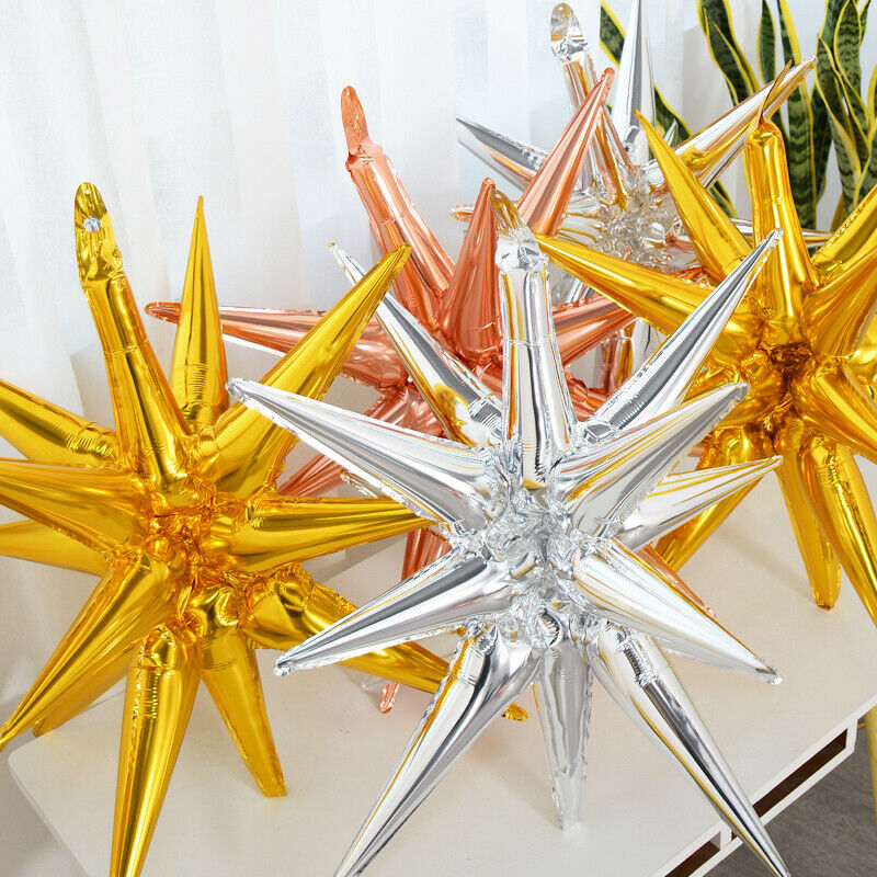 Star Foil, Explosion Star Balloons, Foil Balloon, Gold Star Balloon, Silver Star Balloon, Rose Gold Star Balloon,