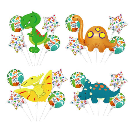 Dinosaur Balloons, Dinosaur Round Balloons, Dinosaur Star Balloons, T-Rex