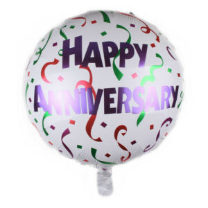 Happy Anniversary Balloons, Foil Balloons, Anniversary Decoration
