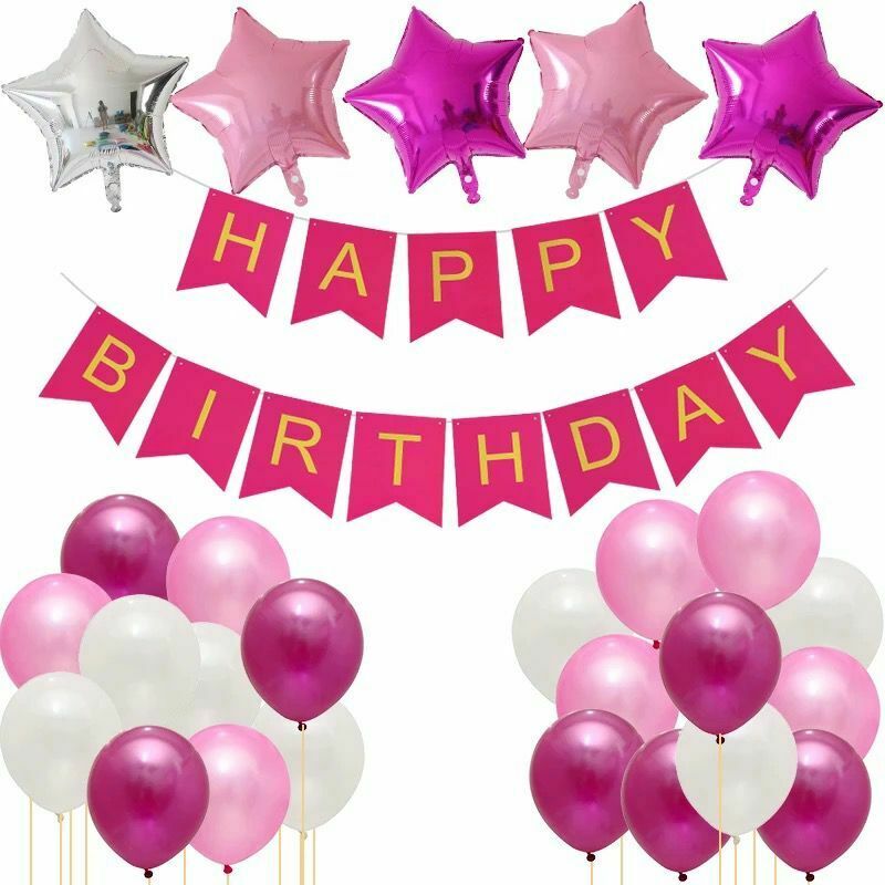 Happy Birthday Balloon Set