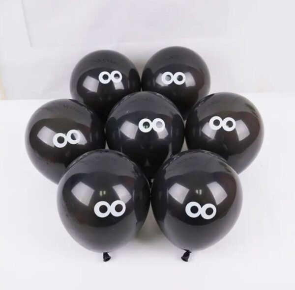 thumbnail interactive-video image 1 of Halloween 5" Latex Eyeball Balloons – White & Black – 10-50 Count – Spooky Party Decor 1 of 5